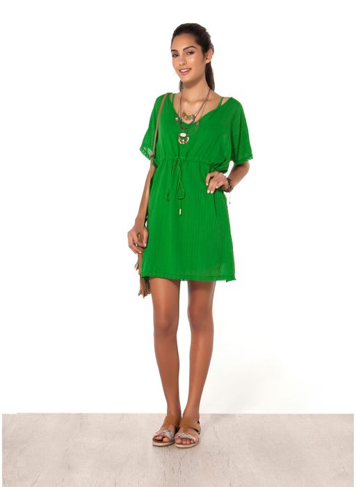 Resultado de imagem para vestido de malha verdeo
