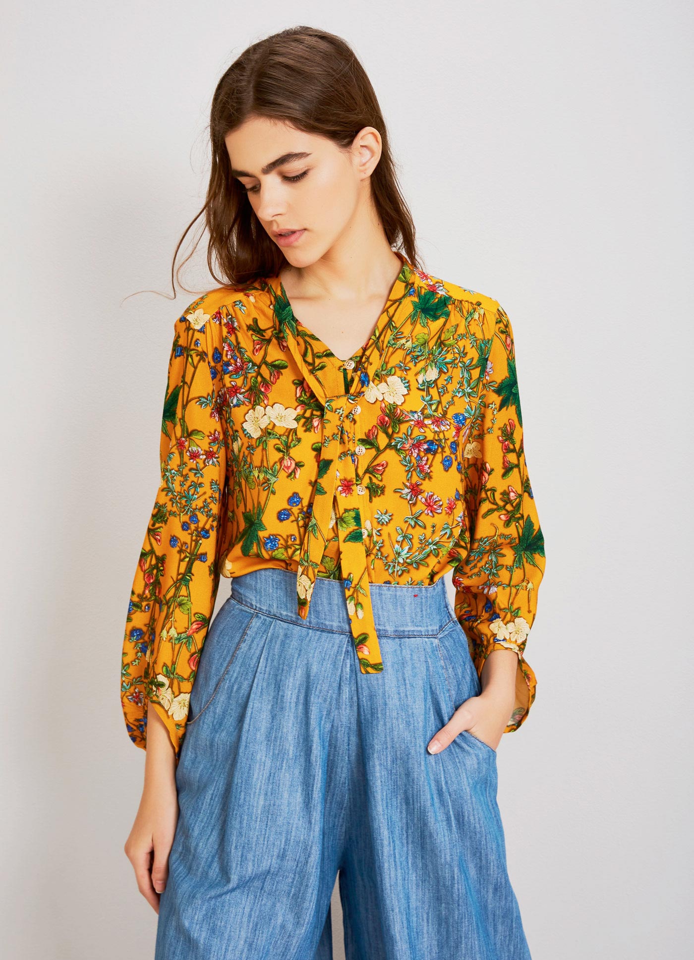 Camisa Manga 7 8 Estampada Fada Cantao