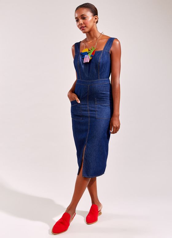 vestido jeans cantão