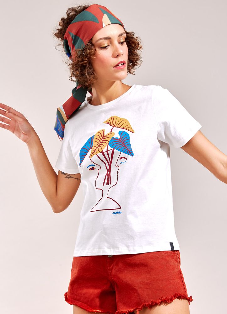 T-Shirt Local Vaso BRANCO T-Shirt Local Vaso BRANCO