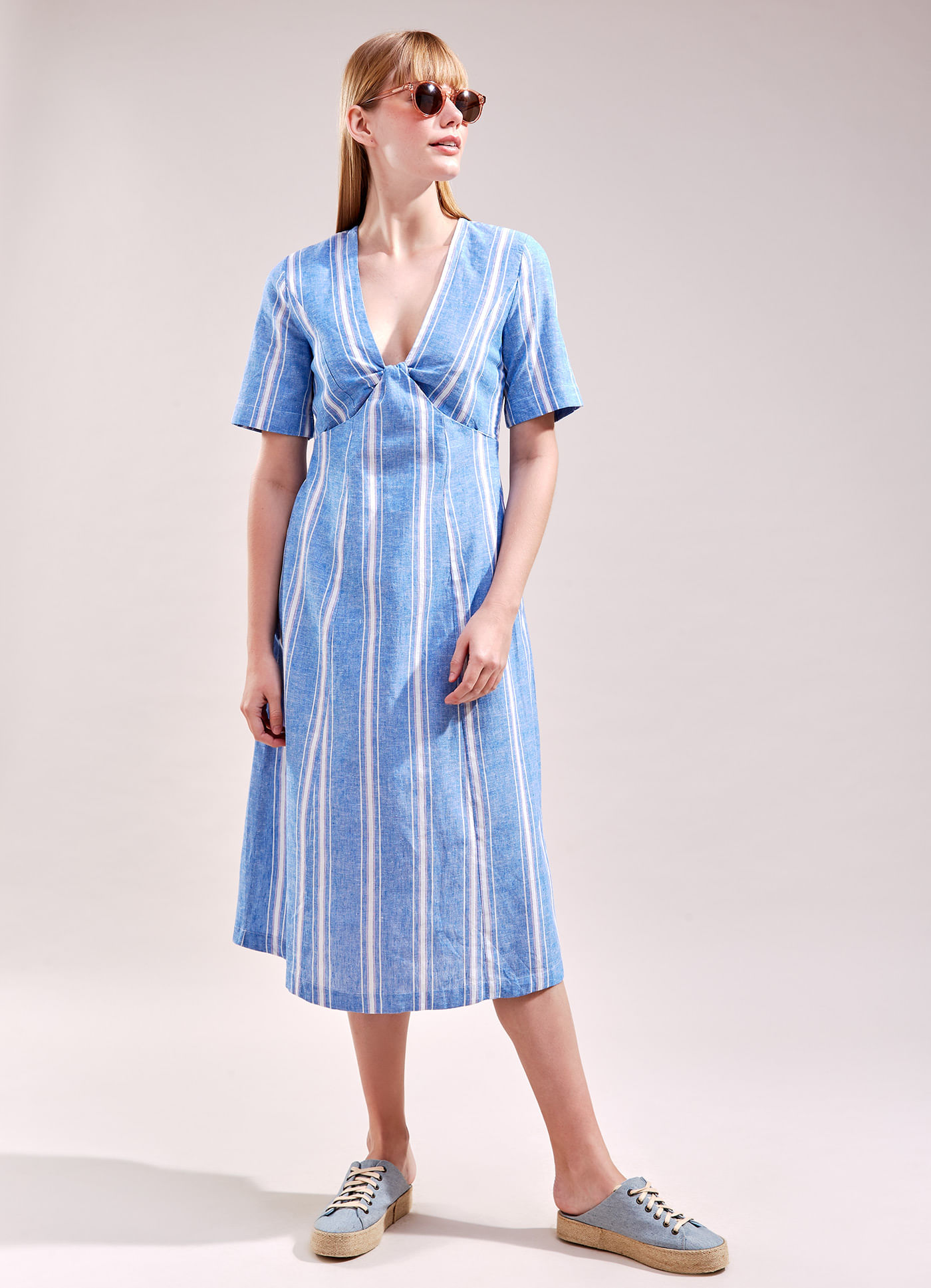 vestido midi de listra