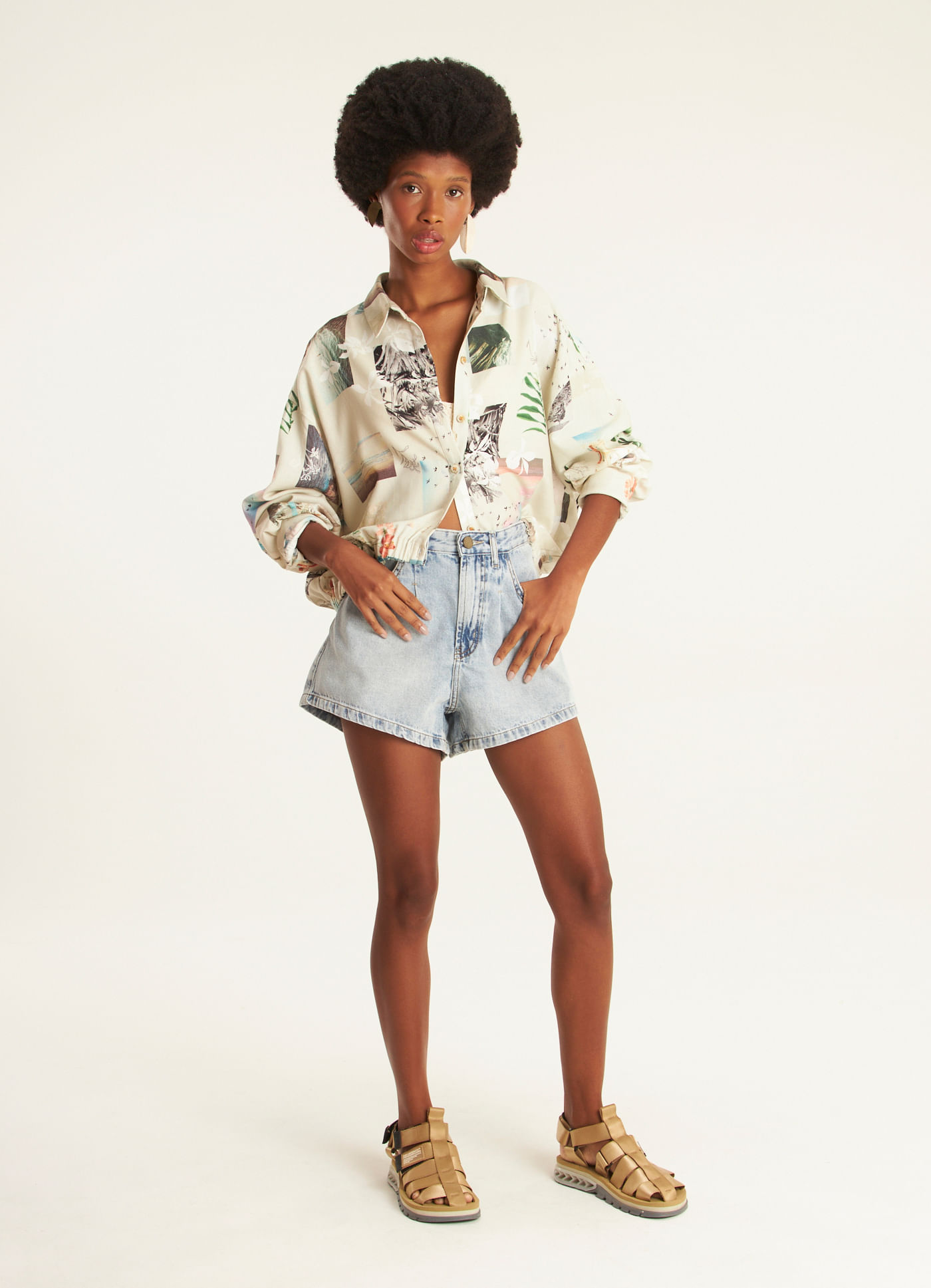 Short basic jeans