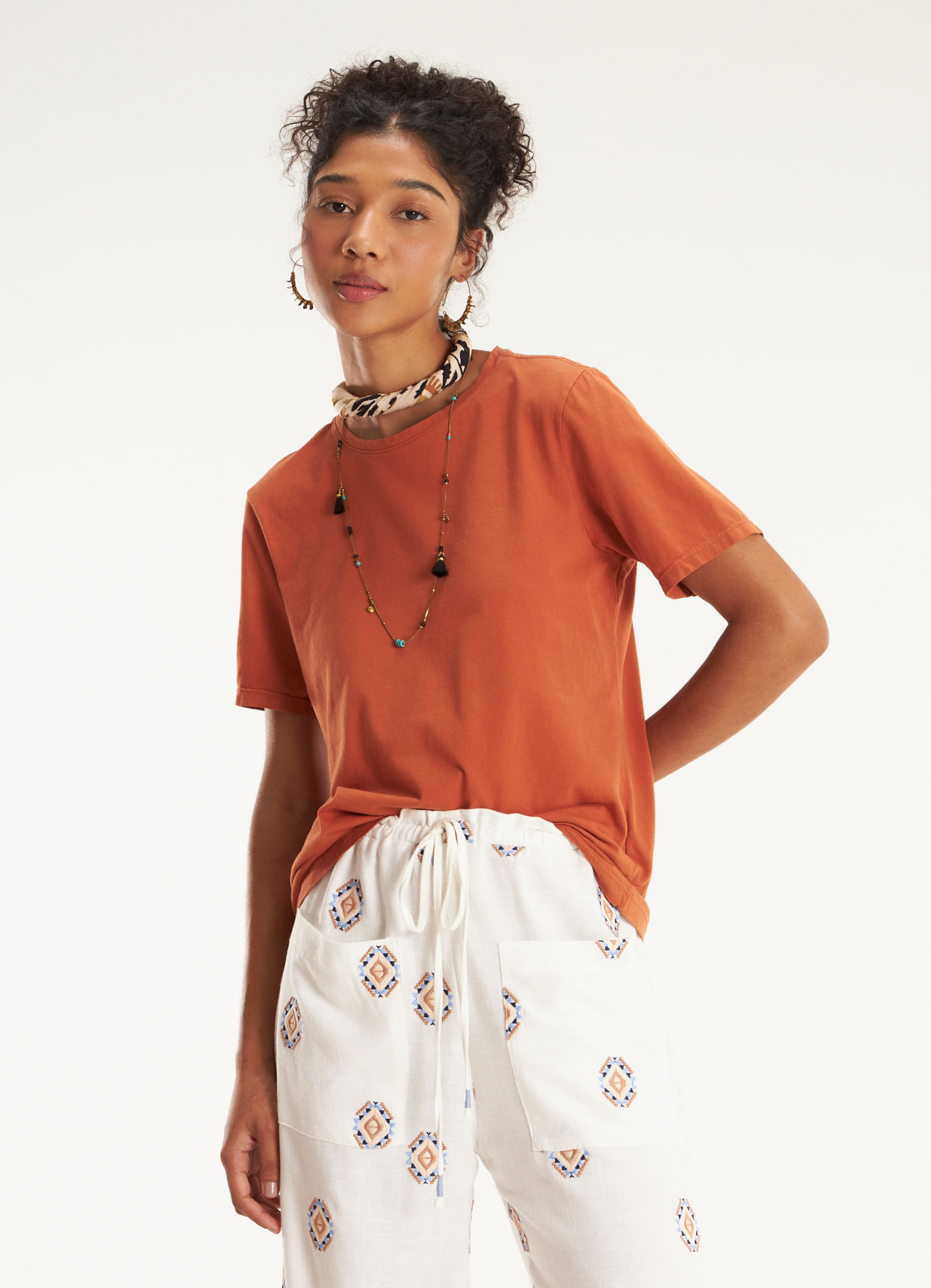Blusa algodão classic vermelho