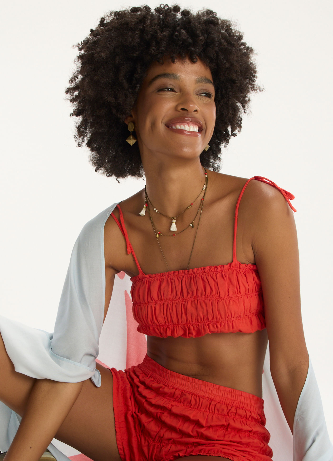 Top voil virei verão vermelho