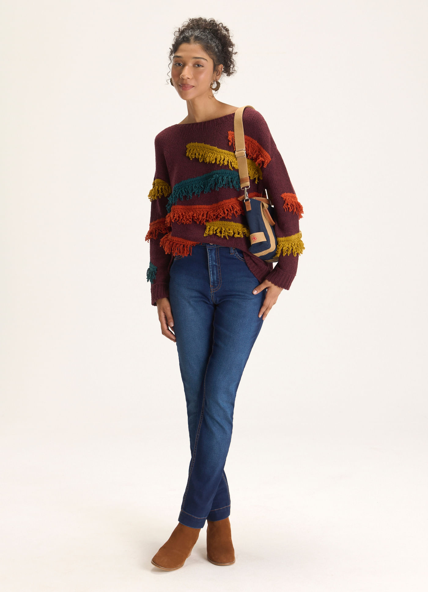 Calça skinny push up comfy jeans