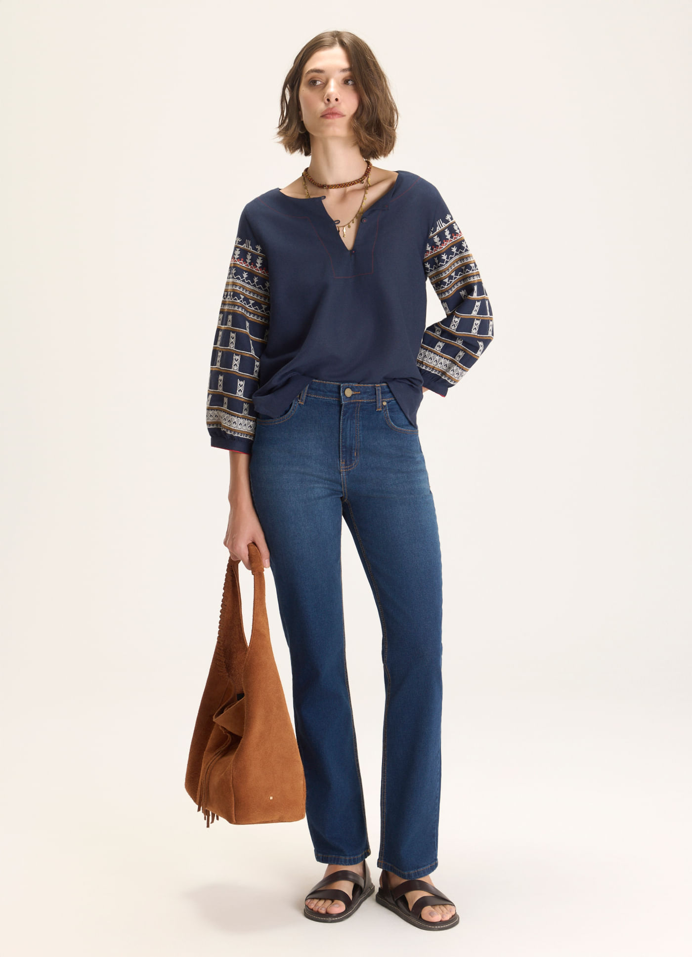 Calça reta fit comfy cantão 1967 jeans