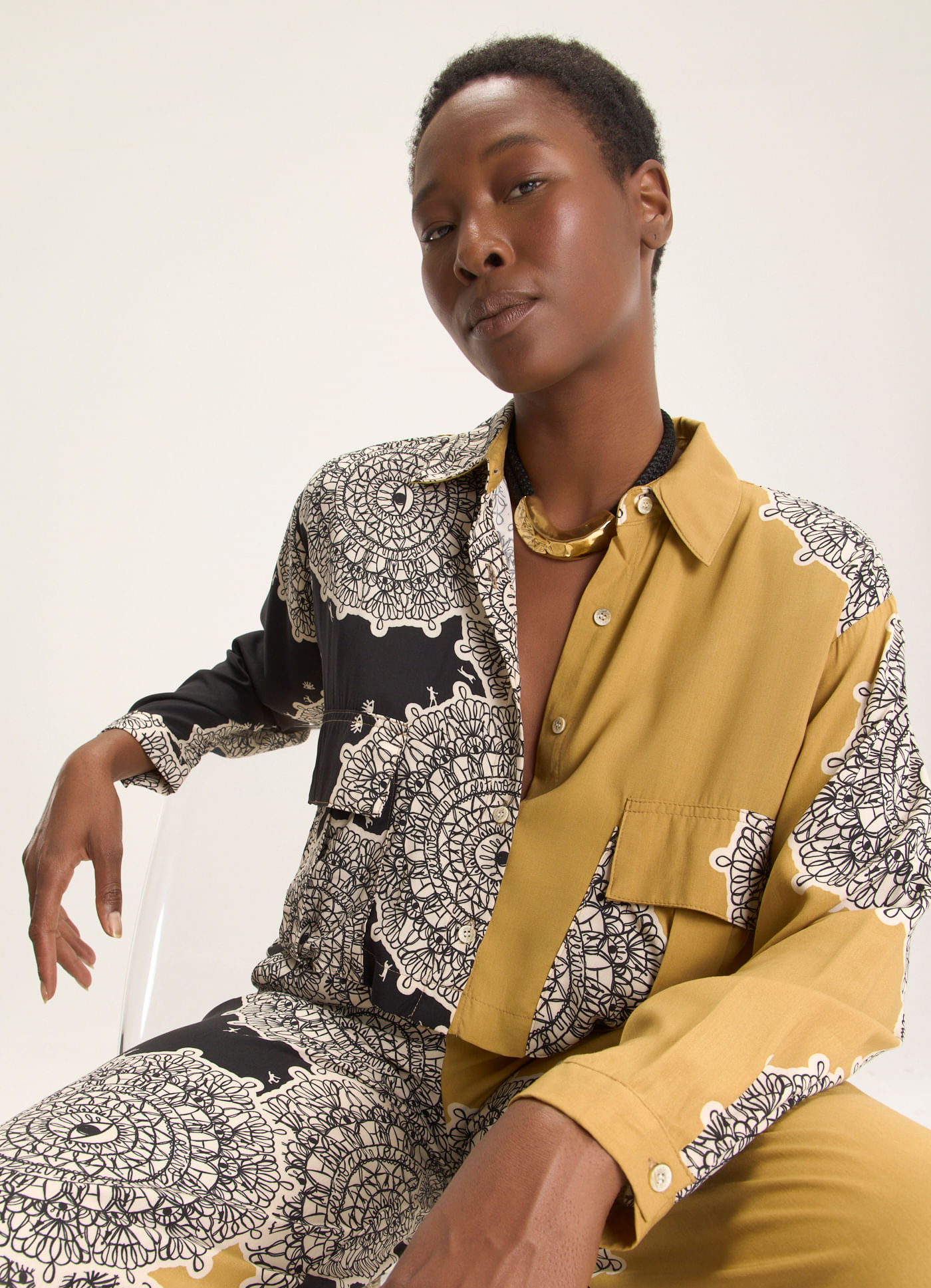 Camisa estampada nise