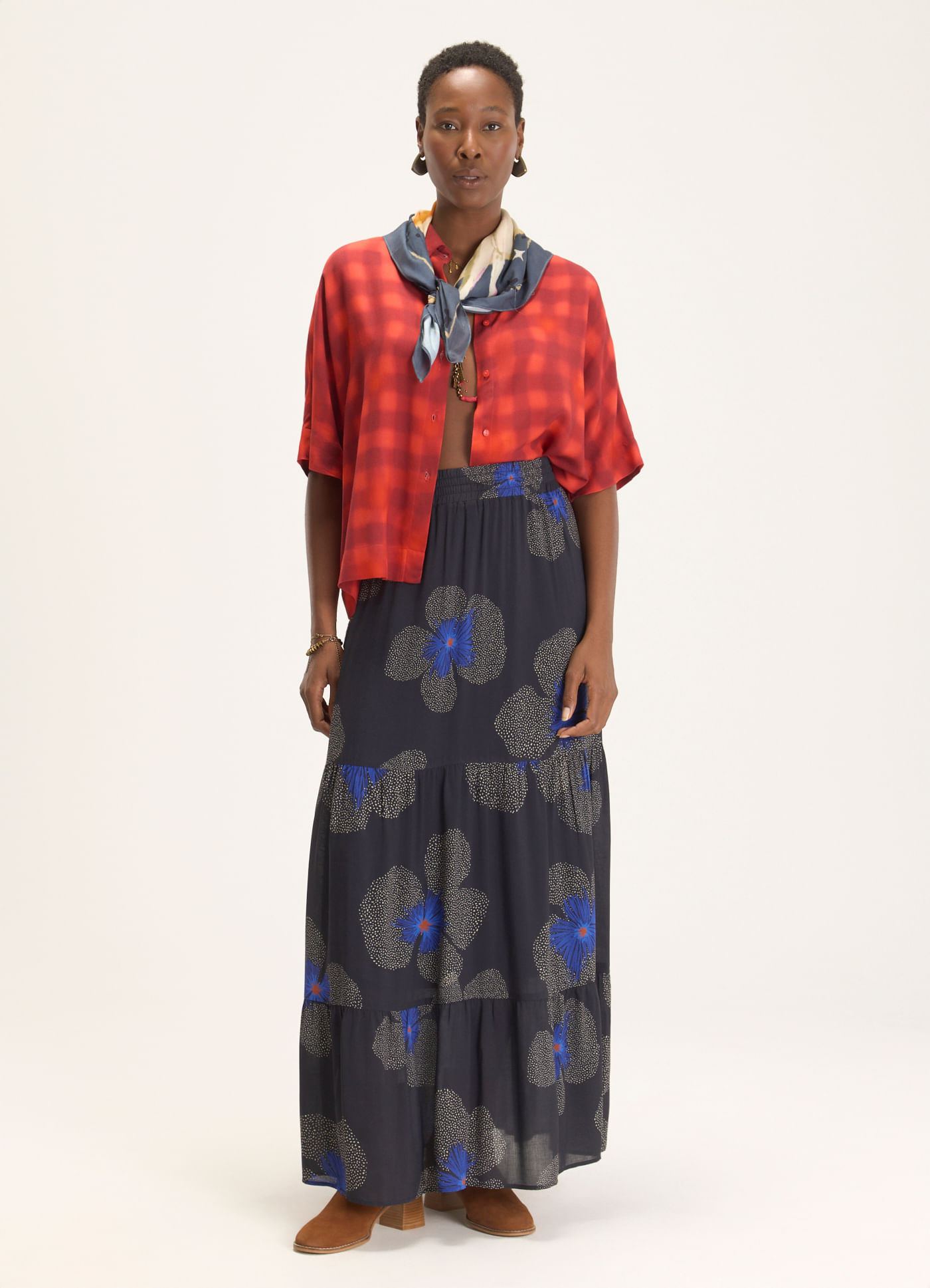 Saia estampada floral yaya