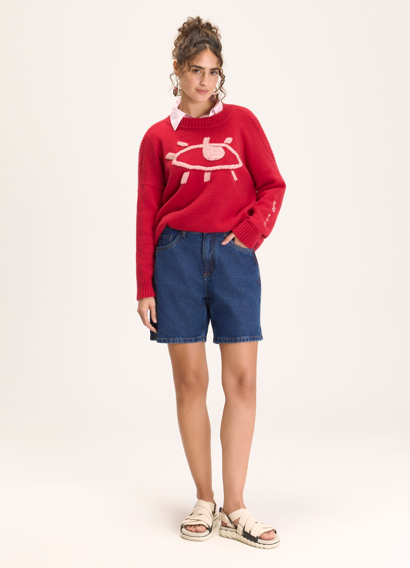 Bermuda basic jeans