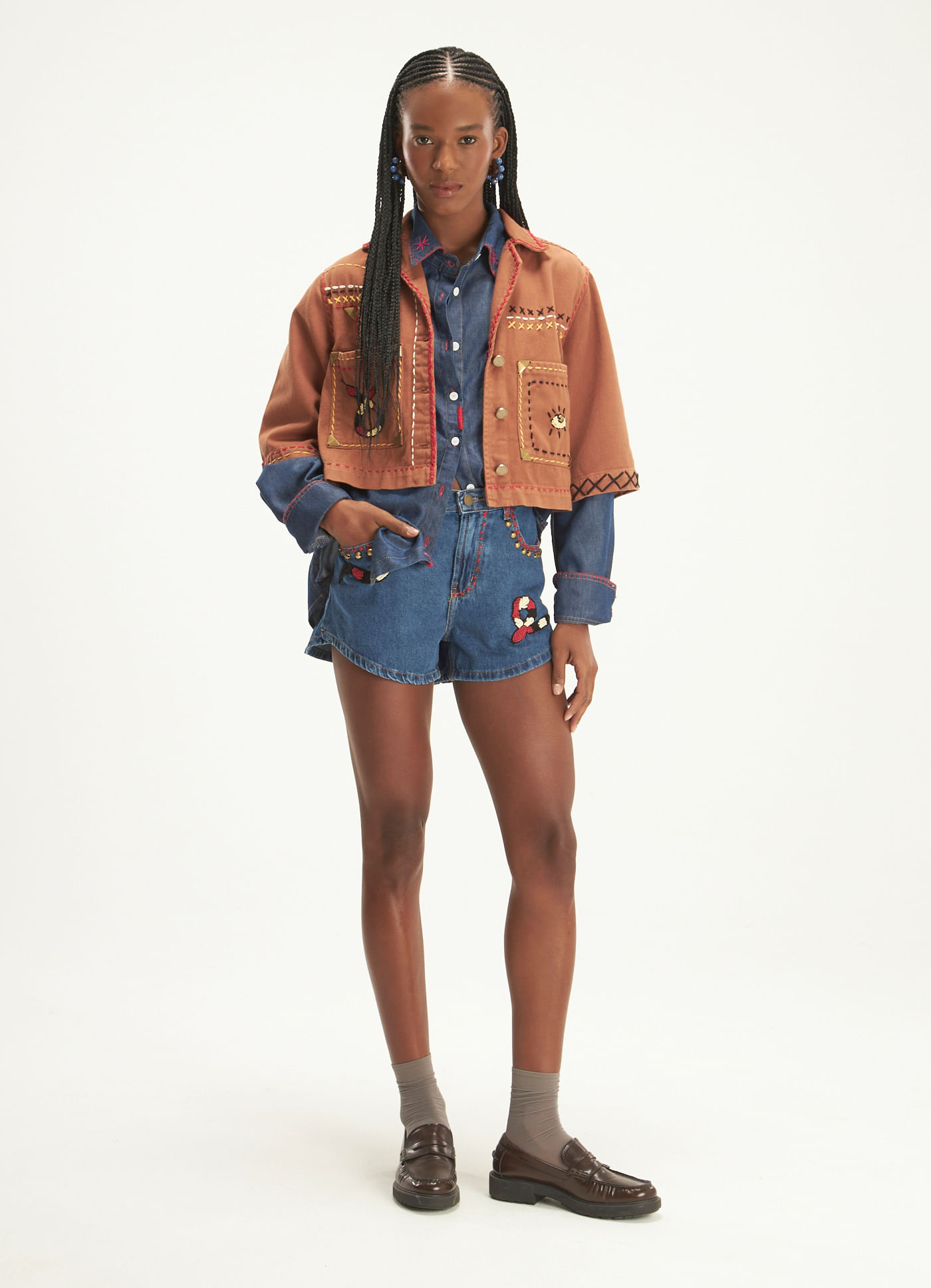 Short capeto jeans