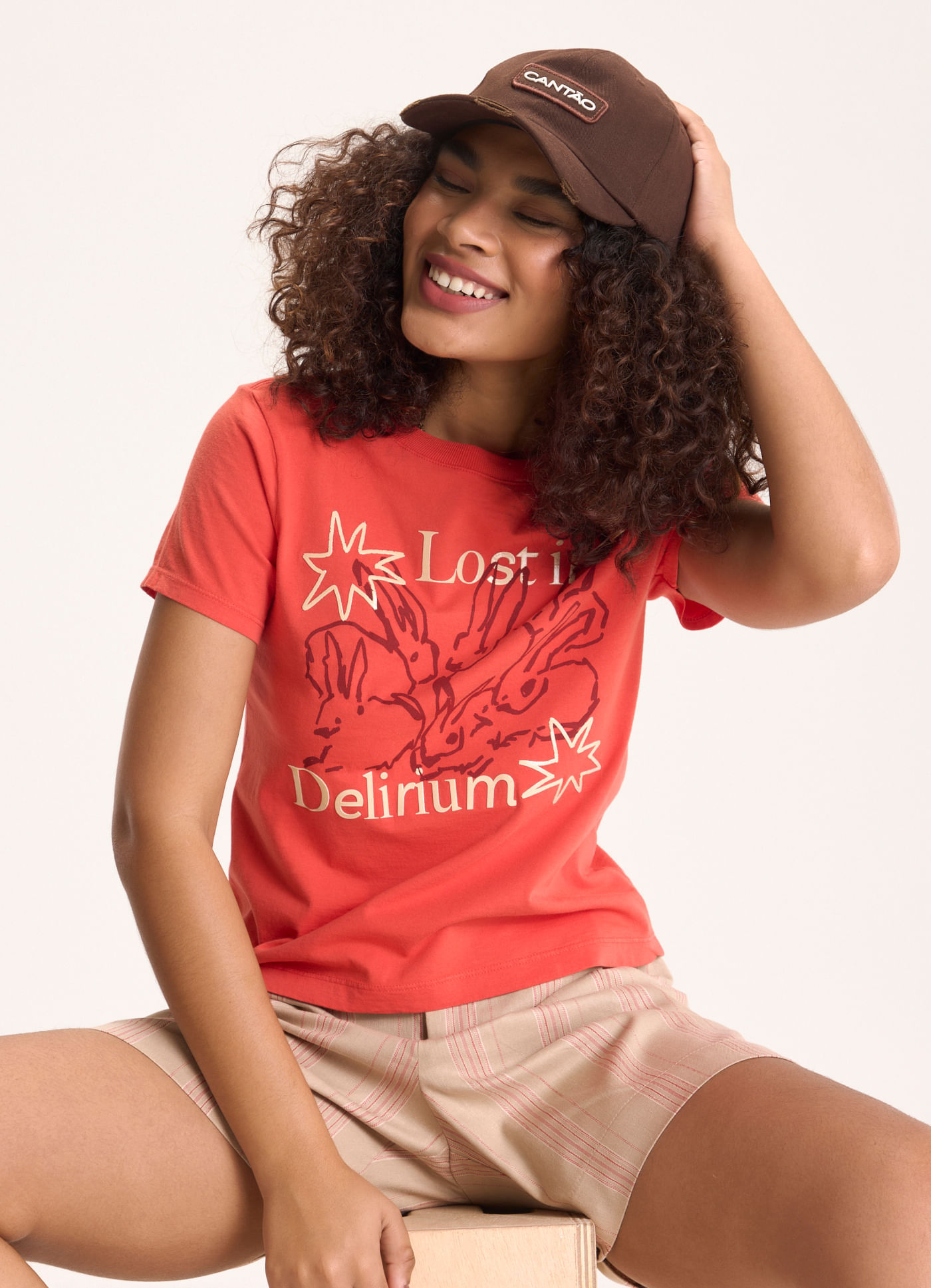 T-shirt slim delirium vermelho