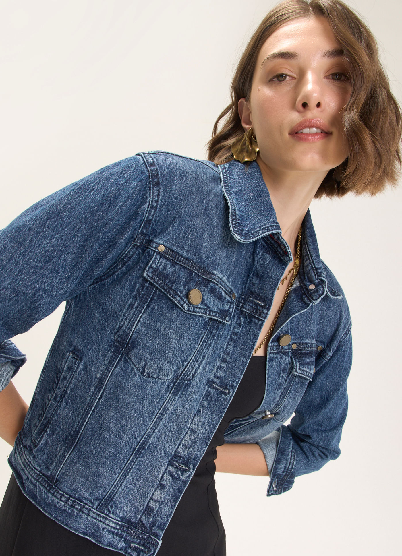 Jaqueta basic jeans