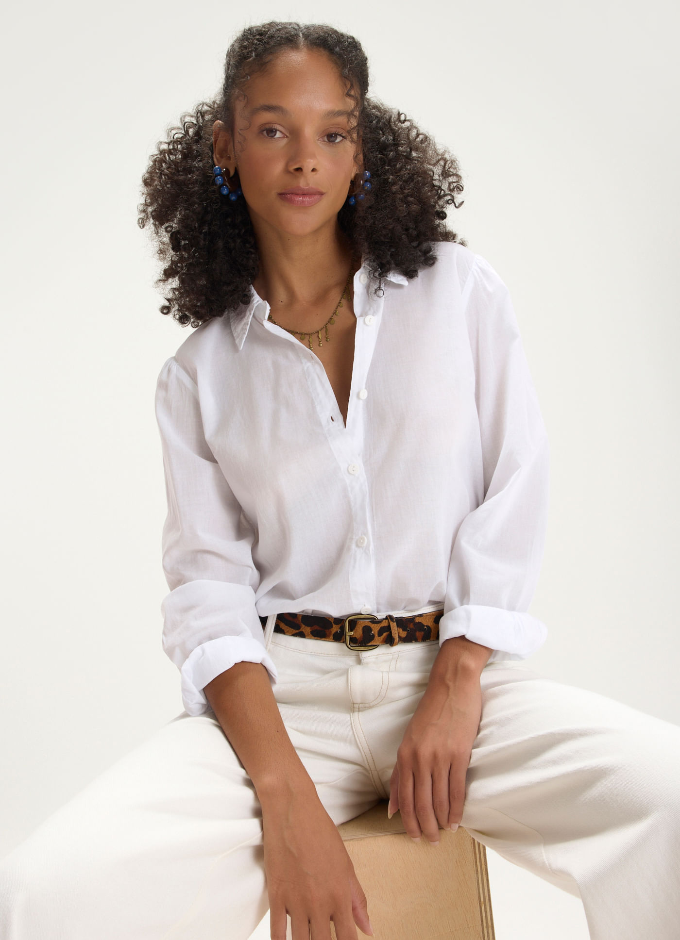 Camisa voil classic branco