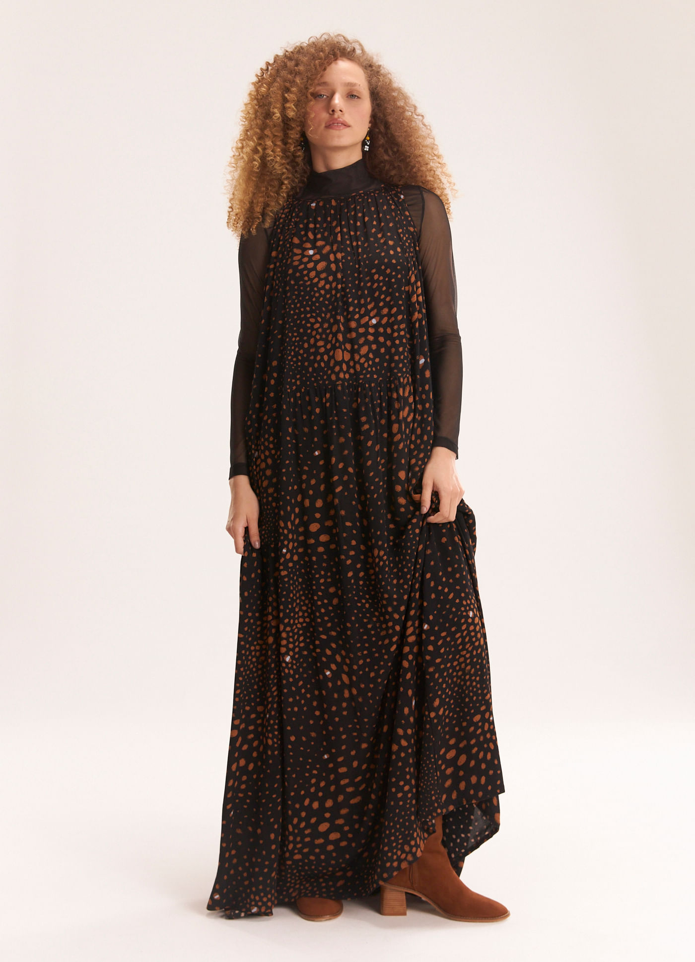 Vestido estampado tina