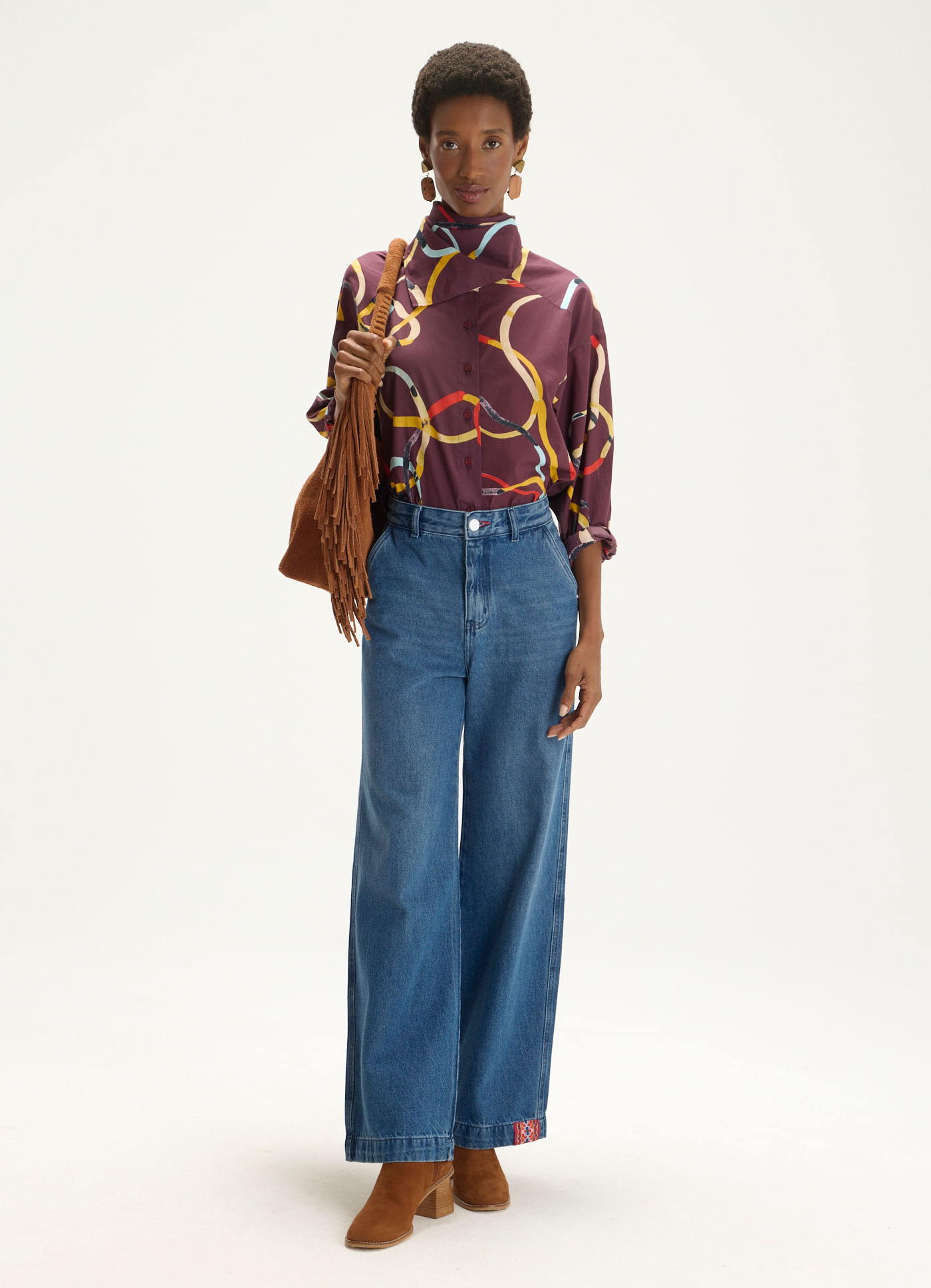 Calça super reta stone jeans