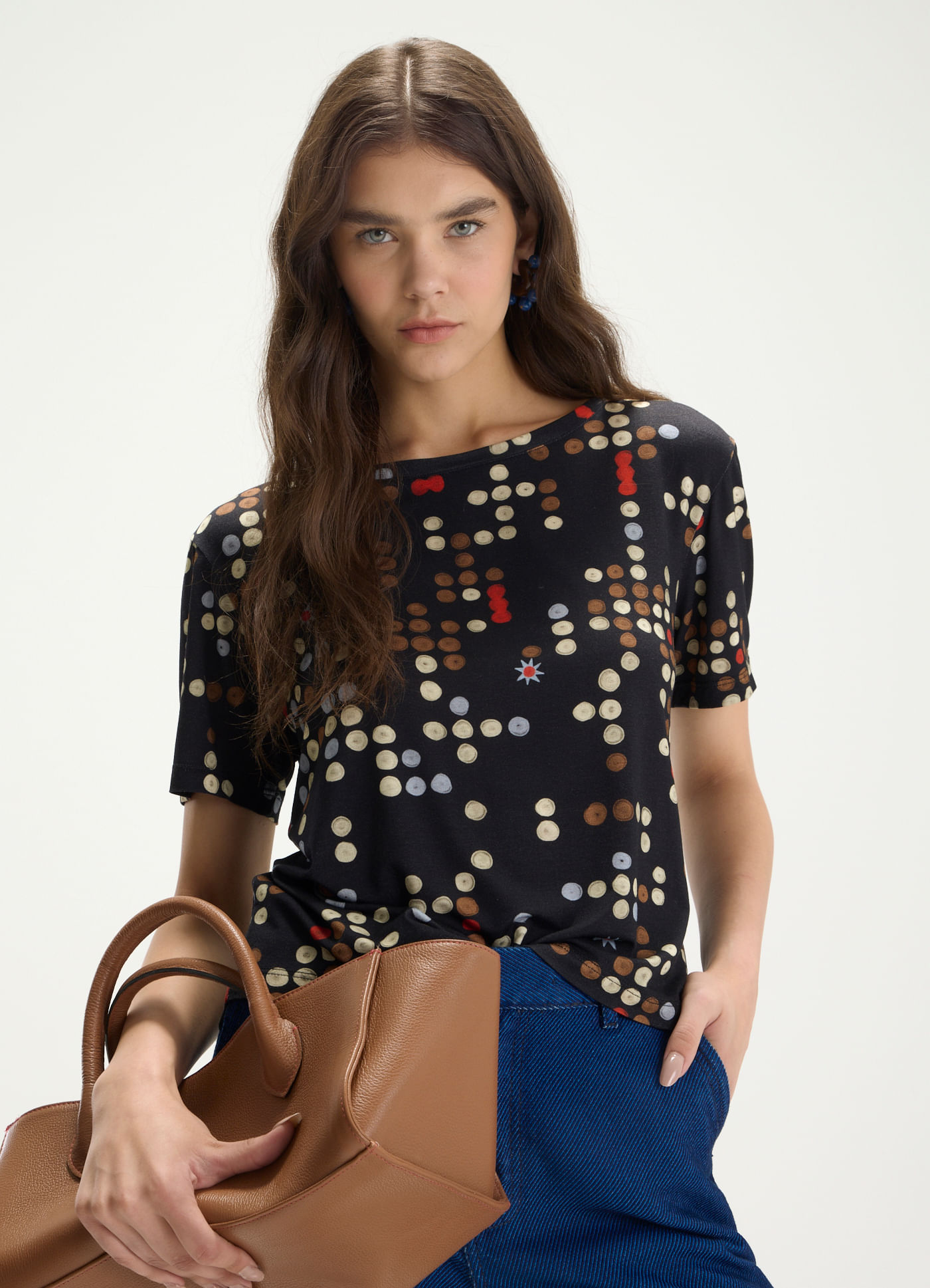 Blusa digital estampada baduk