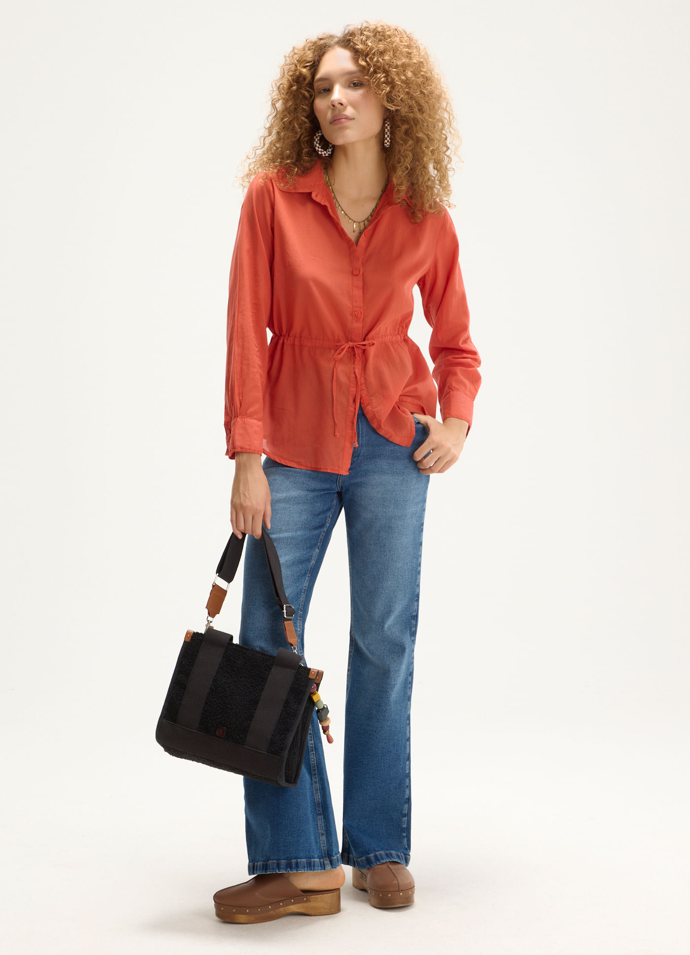 Calca jeans a flare comfy jeans