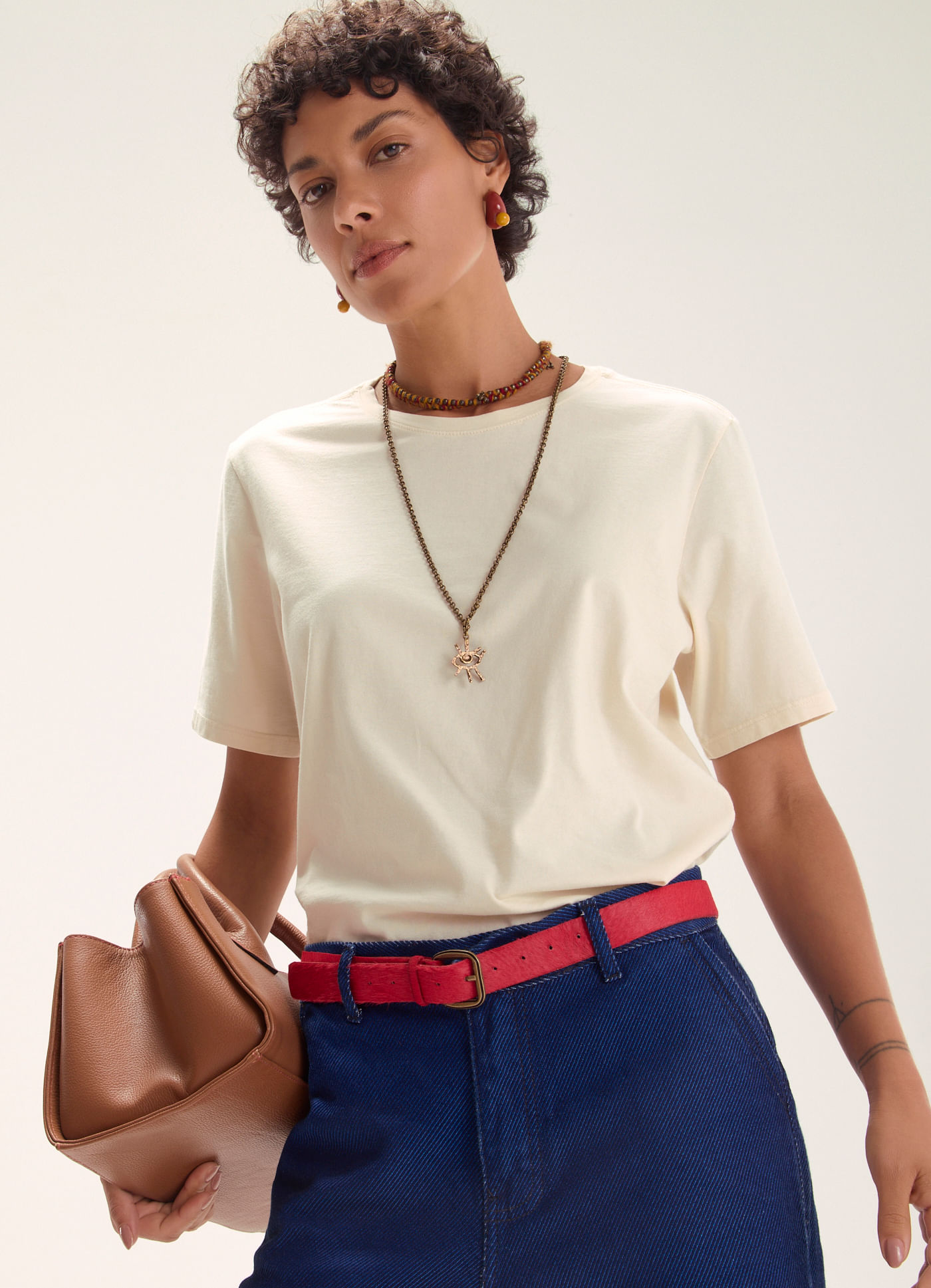 Blusa básica algodão classic amarelo
