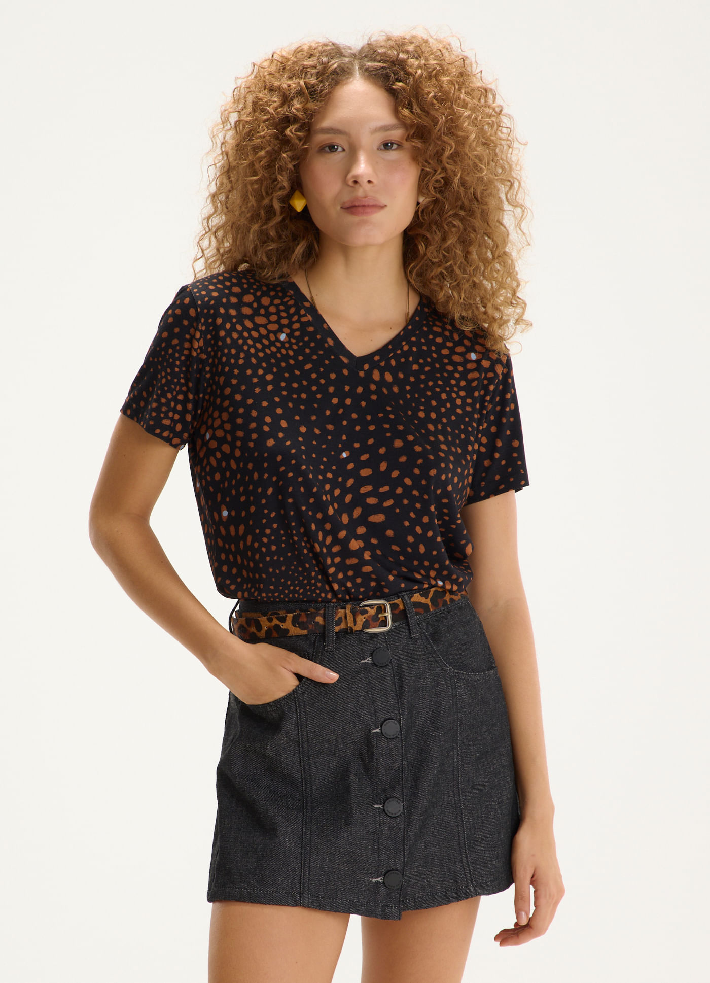 Blusa digital estampada tina