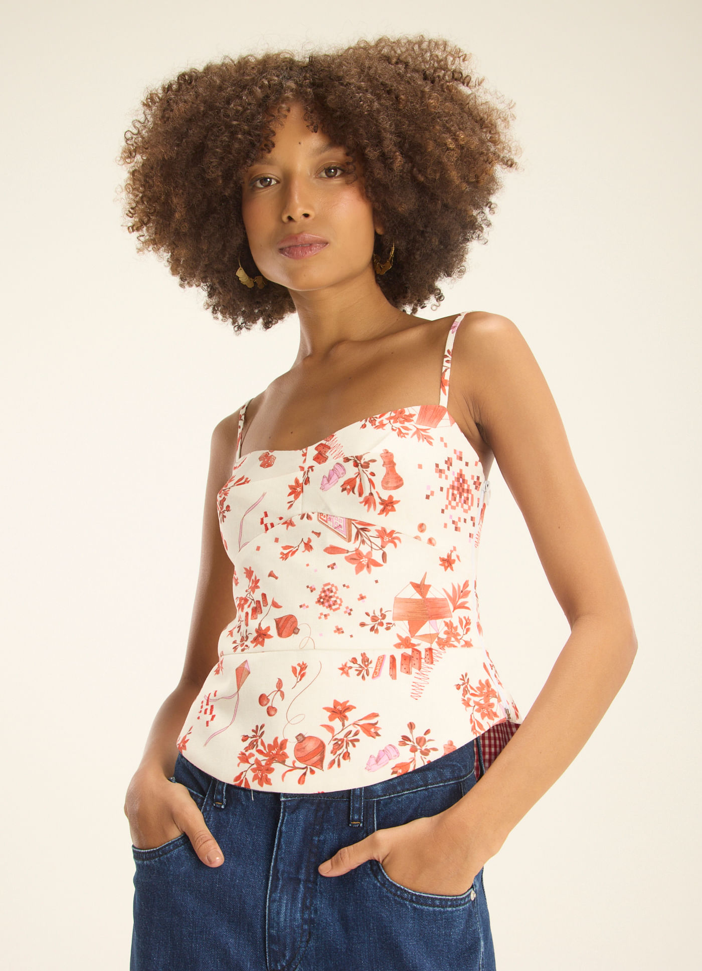 Blusa alça est ciranda