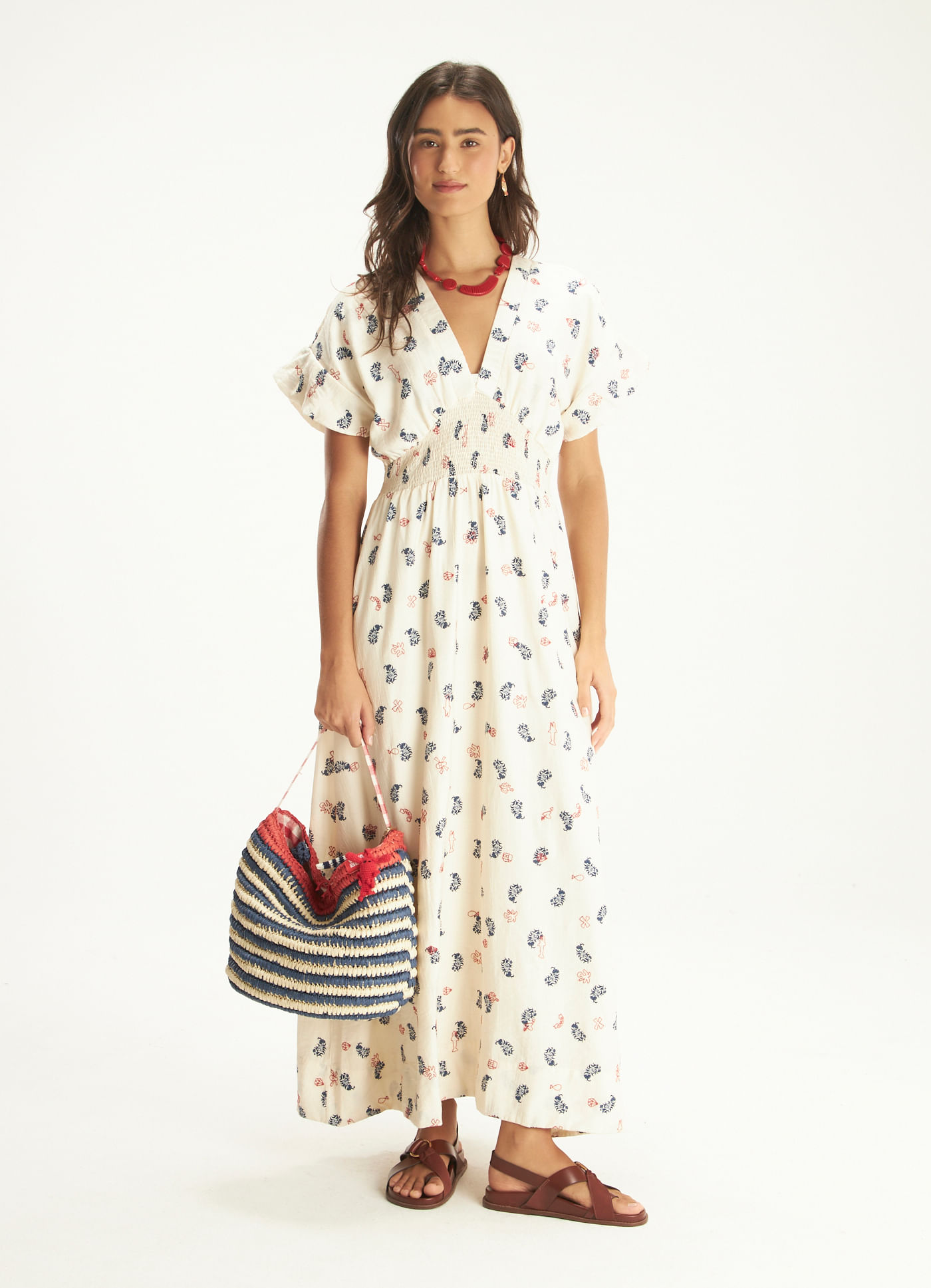 Vestido estampado sailor