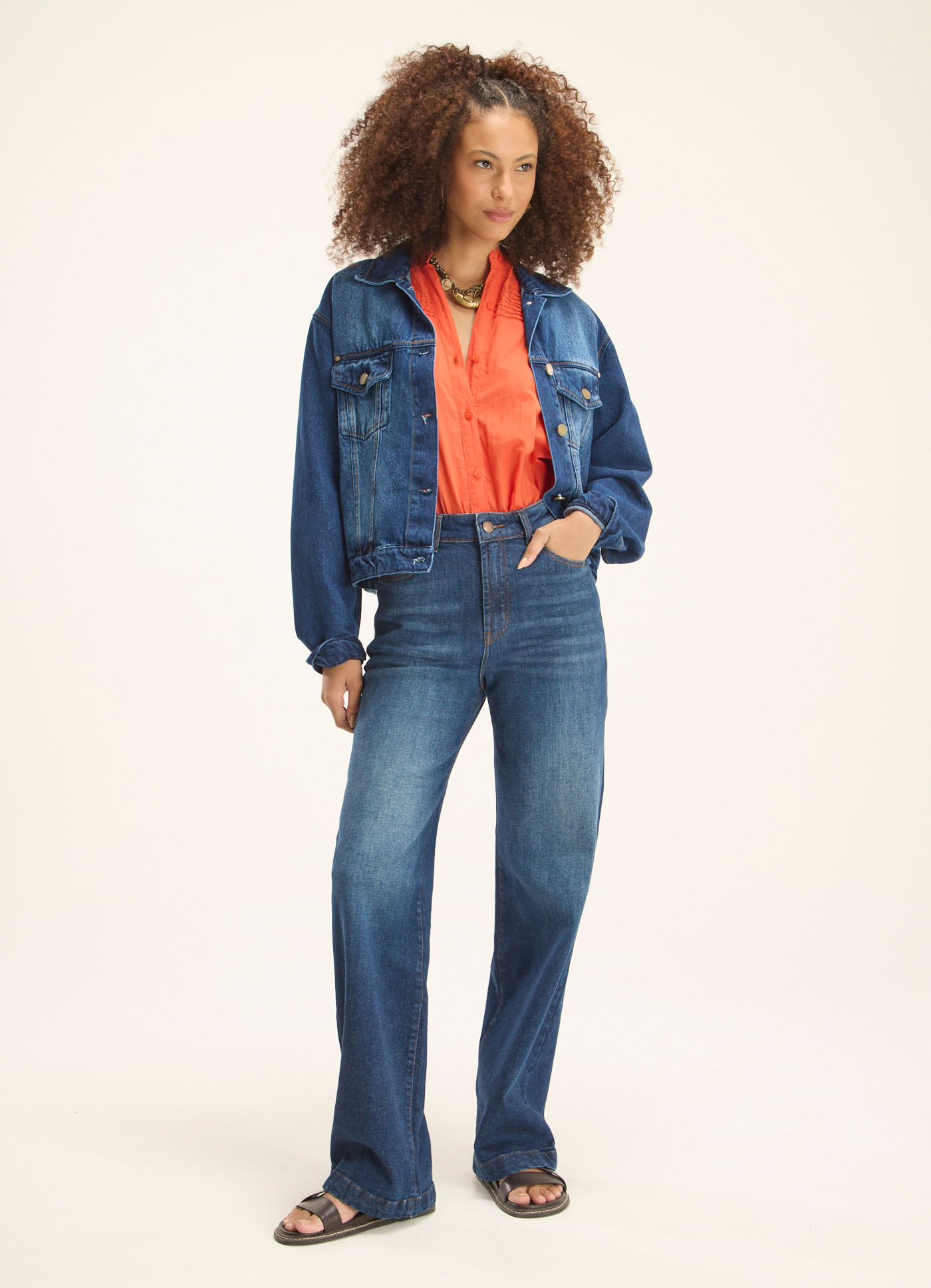 Calça super reta cantão 1967 jeans