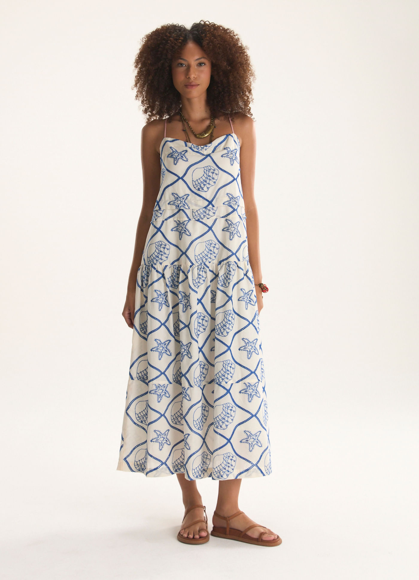 Vestido bordado laise al mare